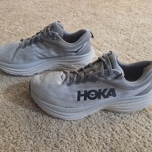Hoka Gray Athletic Sneakers